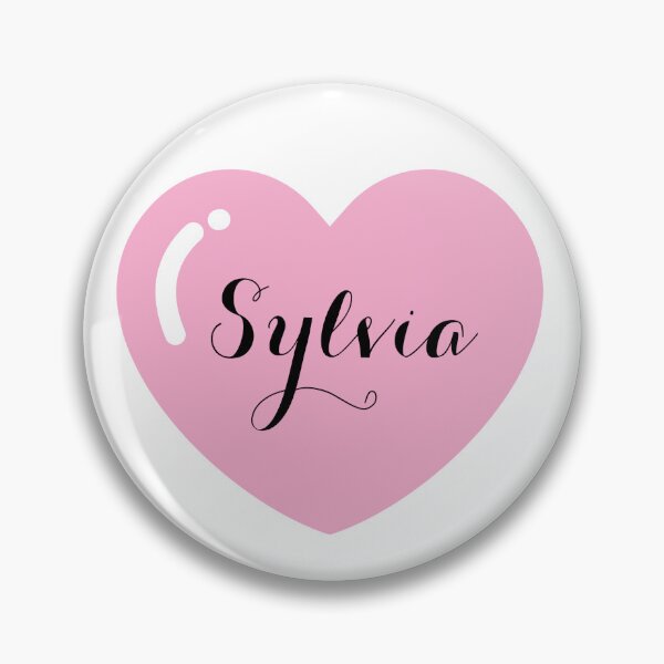 Item preview, Sylvia name with Pink Heart  designed and sold by Artbymonika.