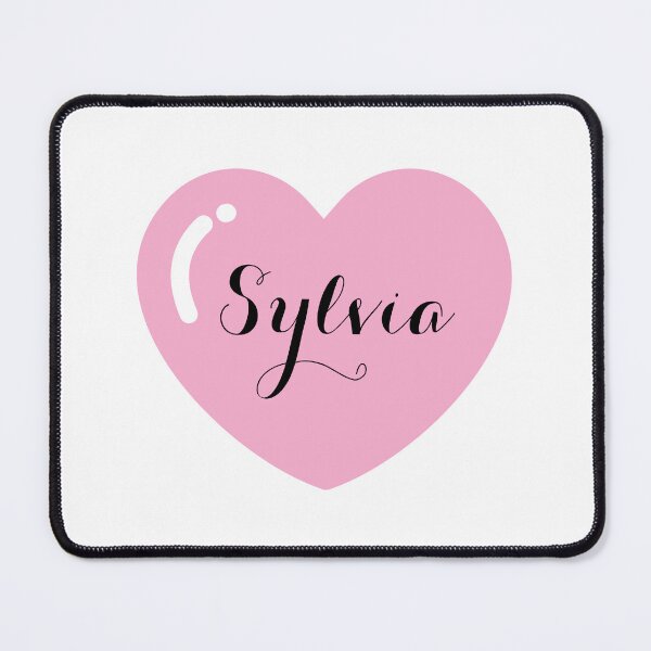 Item preview, Sylvia name with Pink Heart designed and sold by Monika Howarth.