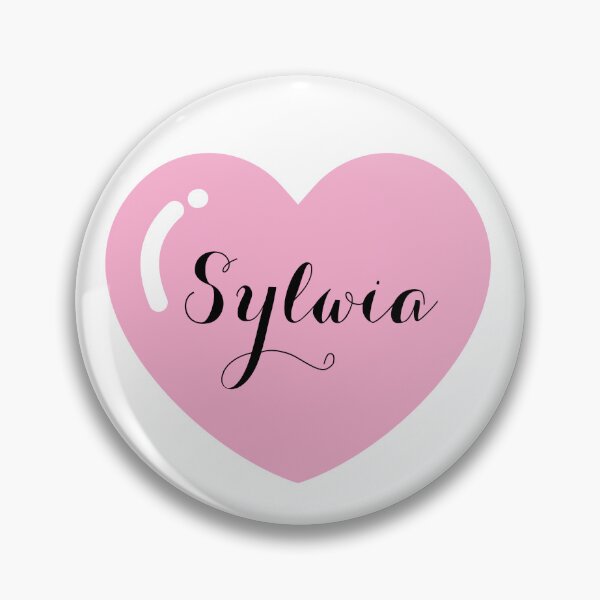 Item preview, Sylwia name with Pink Heart  designed and sold by Artbymonika.
