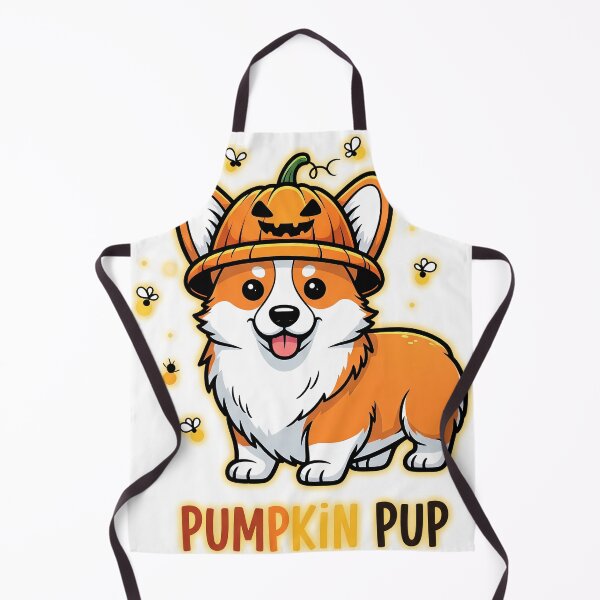 Item preview, Pumpkin Pup – Whimsical Corgi with Glowing Pumpkin Hat and Fireflies  designed and sold by zoughlal.