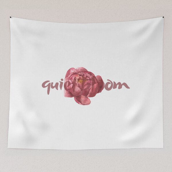 Item preview, Quiet Bloom - Soft Floral Typography Art designed and sold by jdskal.