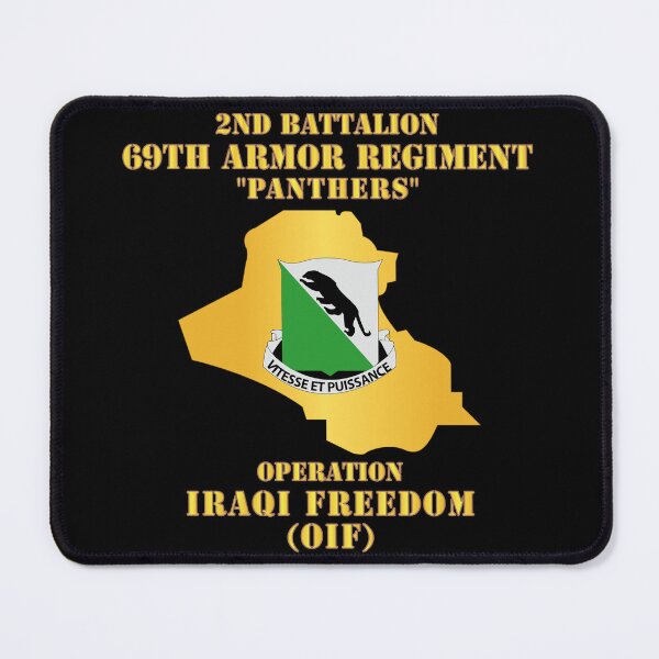 Item preview, Army - 2nd Bn 69th Armor Regt - OIF w Map designed and sold by Military Insignia Products.