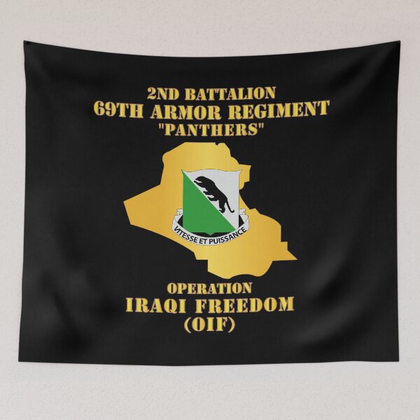 Item preview, Army - 2nd Bn 69th Armor Regt - OIF w Map designed and sold by Military Insignia Products.