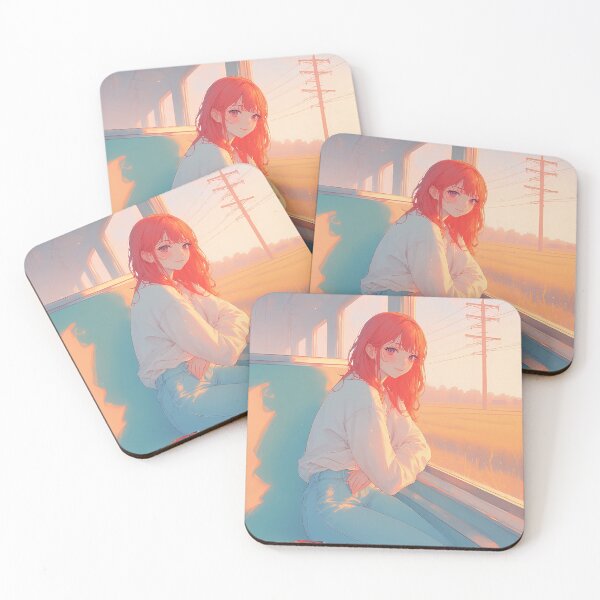 Item preview, The sunset on the train at the end of a beautiful day designed and sold by Working-Woman.