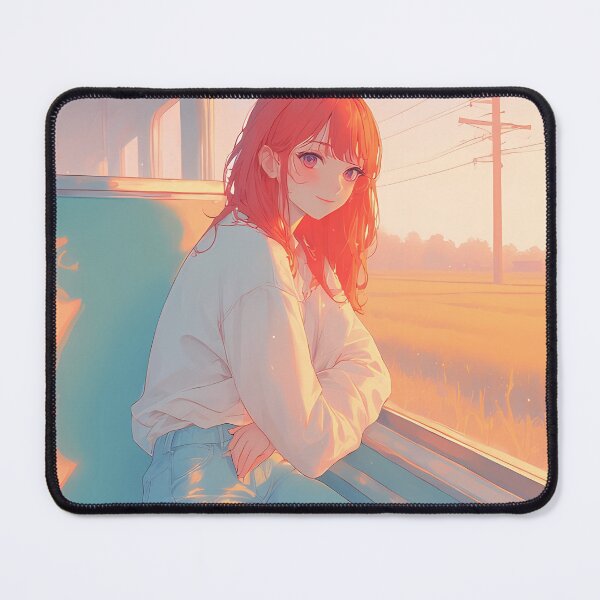 Item preview, The sunset on the train at the end of a beautiful day designed and sold by Working-Woman.