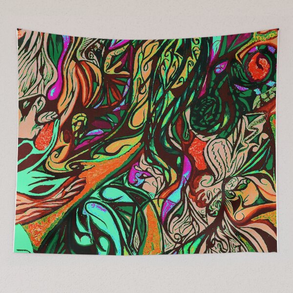 Item preview, Abstract Pattern Deep Vibrant  designed and sold by ZeYaKalilaMira.