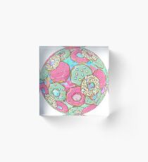 Kawaii - Donut livin! かわいい - どぬと いゔいん! Acrylic Block