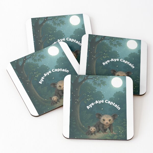 Item preview, Aye-Aye Captain – Whimsical Nocturnal Lemur Design designed and sold by GeoWild Designs.