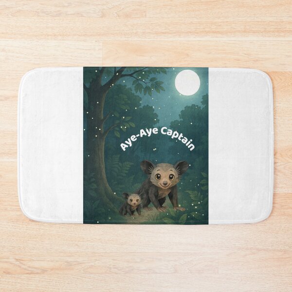 Item preview, Aye-Aye Captain – Whimsical Nocturnal Lemur Design designed and sold by GeoWild Designs.