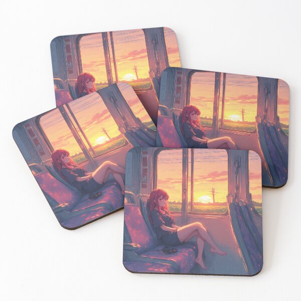 Item preview, Sunset in the train of loneliness designed and sold by Working-Woman.