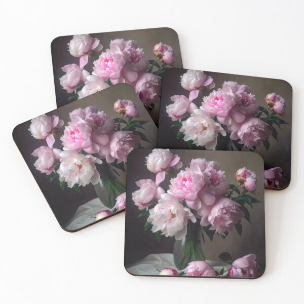 Item preview, Blush Peonies in Vase designed and sold by NewOldArtsy.