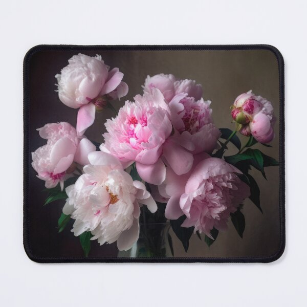 Item preview, Blush Peonies in Vase designed and sold by NewOldArtsy.