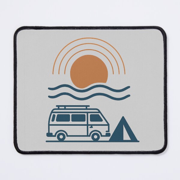 Item preview, Coastal escape van life silhouette designed and sold by unscriptedPixel.