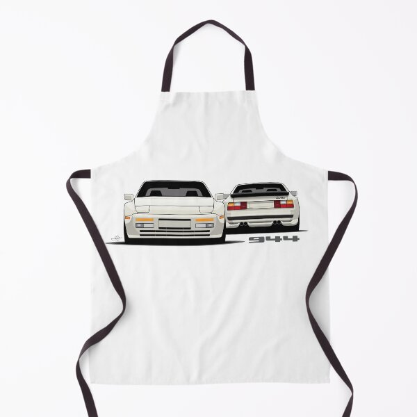 Item preview, Porsche 944 turbo Front rear retro White Illustration designed and sold by blackdogshop.