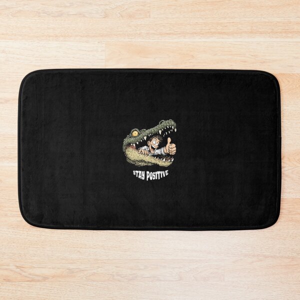 Item preview, Stay Positive Alligator designed and sold by NerdLabDesign.