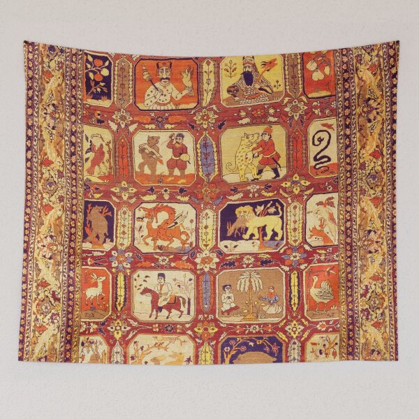 Item preview, Tabriz Pictorial Persian Rug designed and sold by Vicky Brago-Mitchell®.