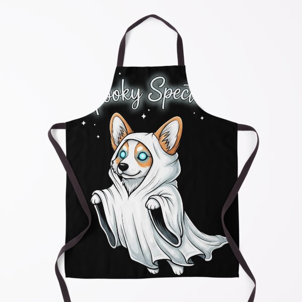 Artikelvorschau, Gruseliges Gespenst – Mystischer Corgi, der als Geist im weißen Umhang schwebt entworfen und verkauft von zoughlal.