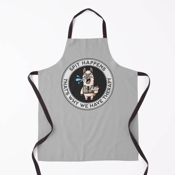 Item preview, Spit Happens – That’s Why We Have Therapy | Funny Llama Therapist Graphic designed and sold by Wander-made Wonders .