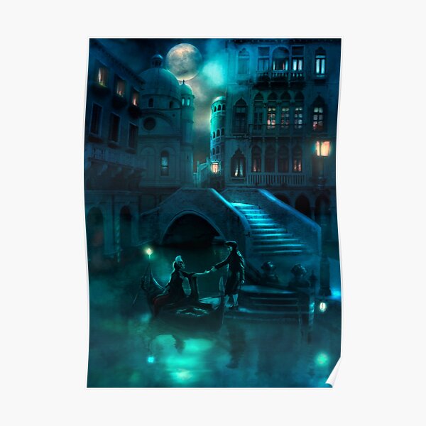 Venice Moon Poster