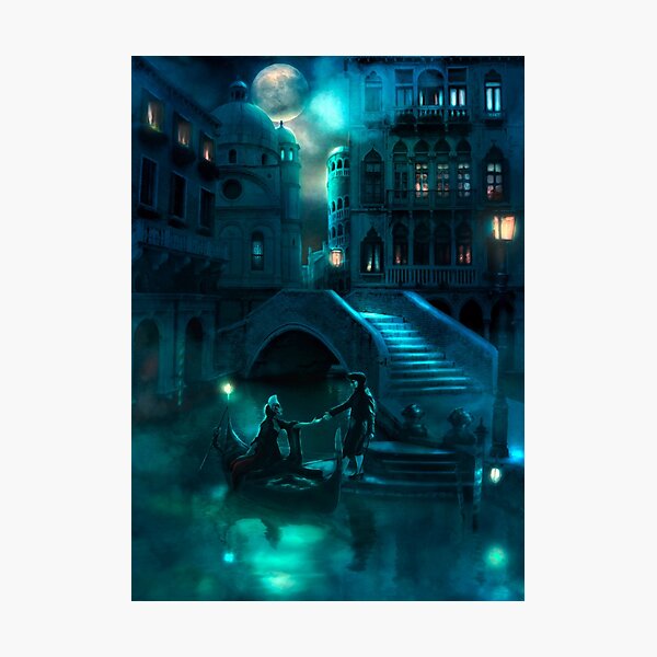 Venice Moon Photographic Print