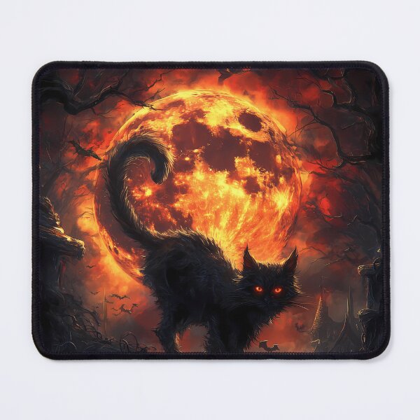 Item preview, Watcher of the Witches and Bloody Moon - Halloween Gothic Art designed and sold by Moisky Art.