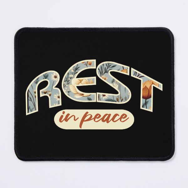 Item preview, REST in Peace – Calm Inspirational Typography designed and sold by SoftStyleStudio ⭐⭐⭐.