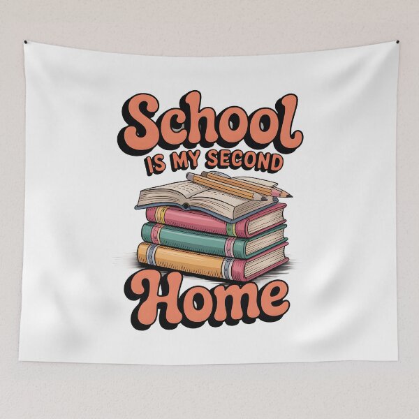 Item preview, School is My Second Home designed and sold by PrintAtelier.