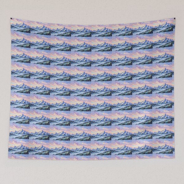 Item preview, Dreamy Pastel Mountains – Soft Landscape Photography designed and sold by LR Vibe Studio.