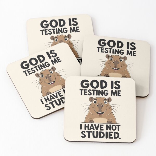 Item preview, Holy Capybara Panic - Exam Anxiety designed and sold by FocusChillax.