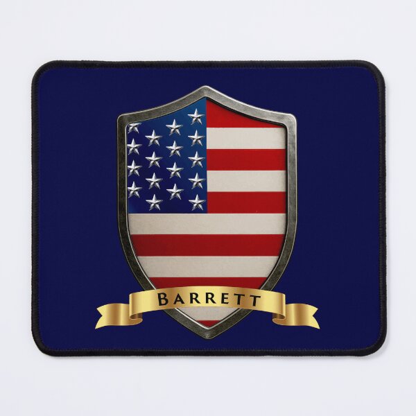 Item preview, Barrett Family USA Shield, Stars & Stripes Pride Emblem designed and sold by Highlandkings.