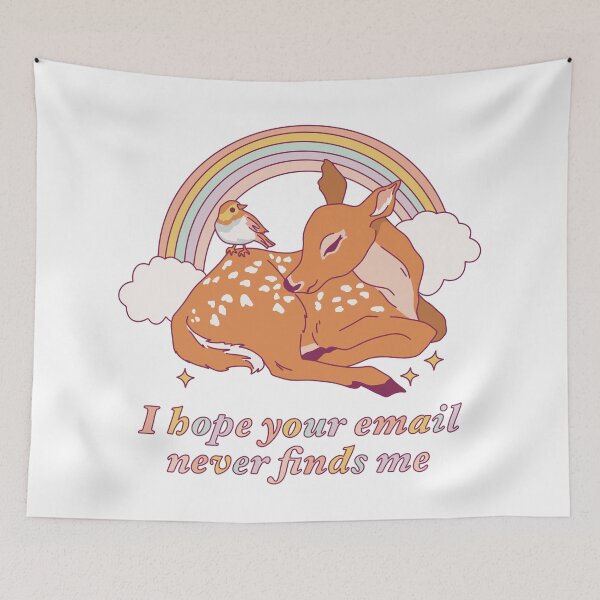 Item preview, No more emails - cottagecore deer  designed and sold by VeraLockeArt.