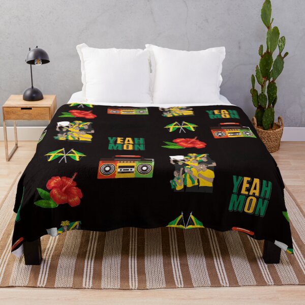 Item preview, Jamaica Sticker Pack – “Yeah Mon”, Hibiscus, Reggae Boombox, Fans & Crossed Flags designed and sold by Nathan28ings.