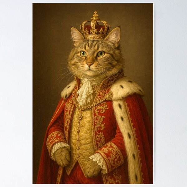 Item preview, Majestic Royal Cat Shirt.  designed and sold by Ahsan393.