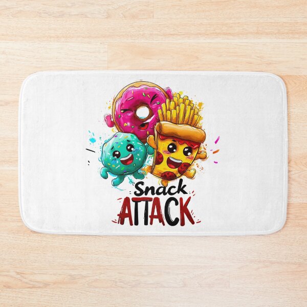 Item preview, Snack Attack Poster – Cute Junk Food Squad Wall Art for Kitchen or Kids Room designed and sold by VisionaryVeils.