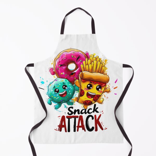 Item preview, Snack Attack Poster – Cute Junk Food Squad Wall Art for Kitchen or Kids Room designed and sold by VisionaryVeils.