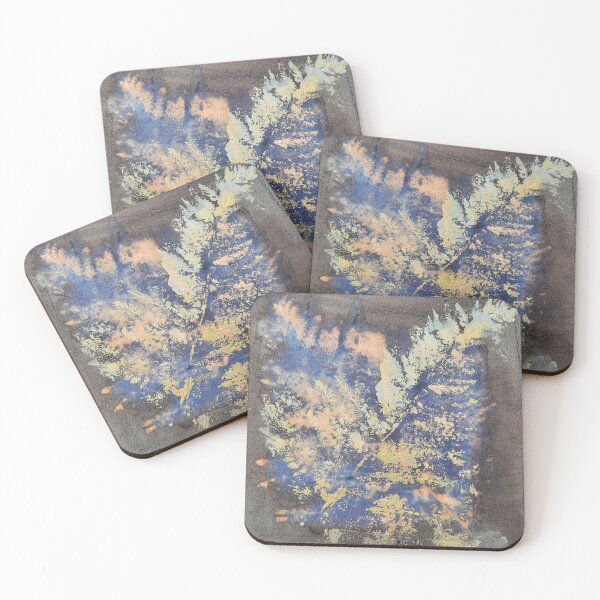 Item preview, Bleached and Acrylic Paint Plant Print of Fern on Parker Quink Ink designed and sold by LymphomaLass.