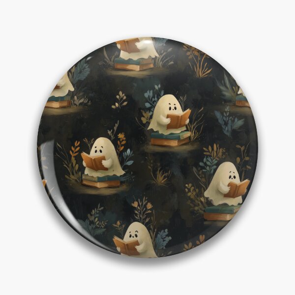 Item preview, Cozy Ghost Reading with Books and Foliage designed and sold by joannejgg.