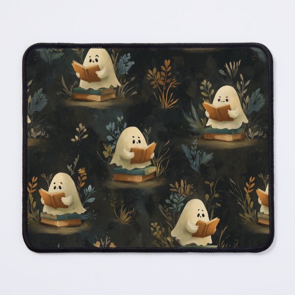 Item preview, Cozy Ghost Reading with Books and Foliage designed and sold by joannejgg.