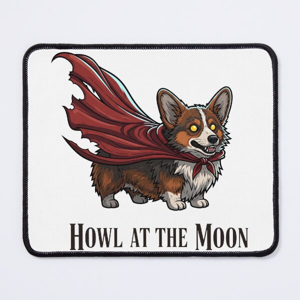 Item preview, Howl at the Moon – Mini Werewolf Corgi with Torn Cape  designed and sold by zoughlal.