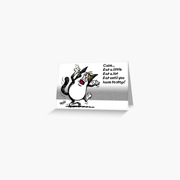 Houscats Love Cake Greeting Card