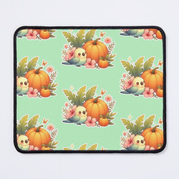 Item preview, Autumn Pumpkin Parrot – Cute Tropical Fall Bird Illustration designed and sold by Sugar Wisdom .