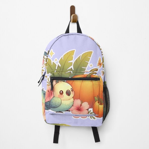 Item preview, Autumn Pumpkin Parrot – Cute Tropical Fall Bird Illustration designed and sold by Sugar Wisdom .