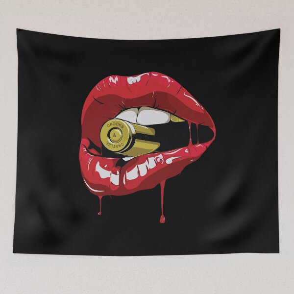 Item preview, Lips Holding a Bullet With It's Teeth designed and sold by DesignsbyChino.