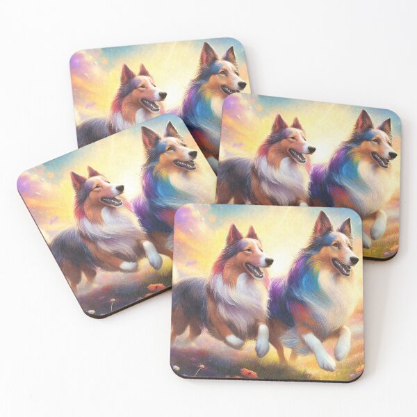 Item preview, Collies retozando designed and sold by MystAvalon.