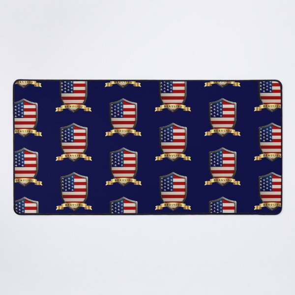 Item preview, Beaulieu Family USA Shield, Stars and Stripes Heritage Banner designed and sold by Highlandkings.