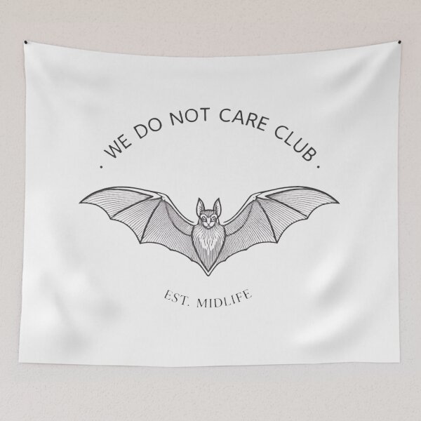 Item preview, We Do Not Care Club – Gothic Bat Midlife Design designed and sold by jelonkaa.