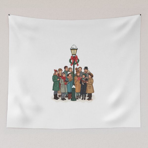 Item preview, Cheerful Christmas Carolers  designed and sold by CozyinTime.