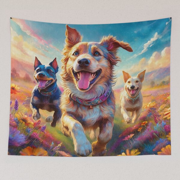 Item preview, Doggies and Flowers designed and sold by MystAvalon.