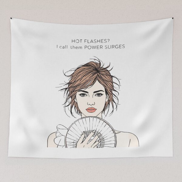 Item preview, Hot Flashes Power Surges – WDNC Perimenopause Humor designed and sold by jelonkaa.