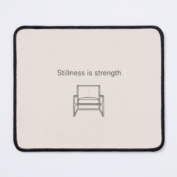 Item preview, Stillness Is Strength – Bauhaus Armchair Illustration designed and sold by Whole Words.
